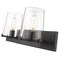 Z-Lite Callista 2 Light Vanity, Matte Black & Clear 3032-2V-MB - alternate 4